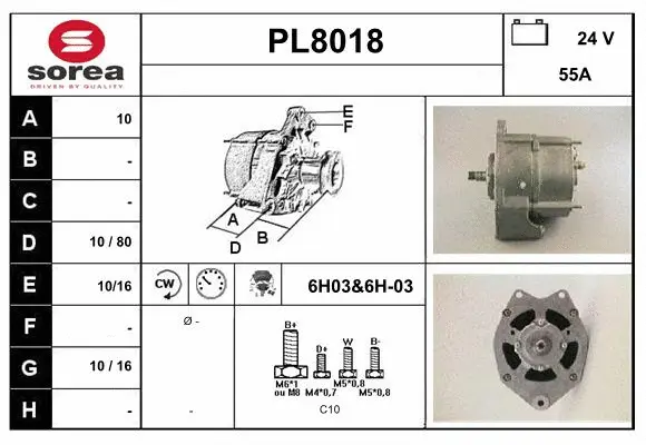 Alternator (PL8018)