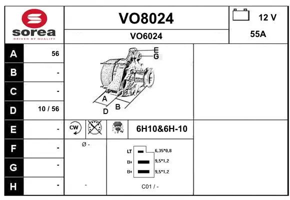 Alternator (VO8024)