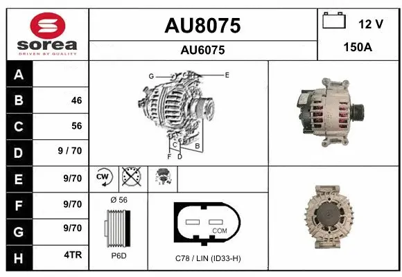Alternator (AU8075)
