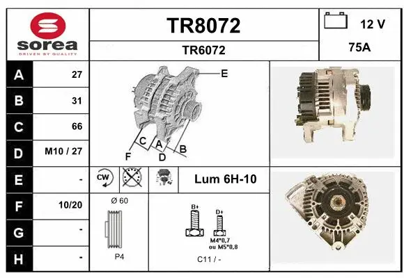 Alternator (TR8072)