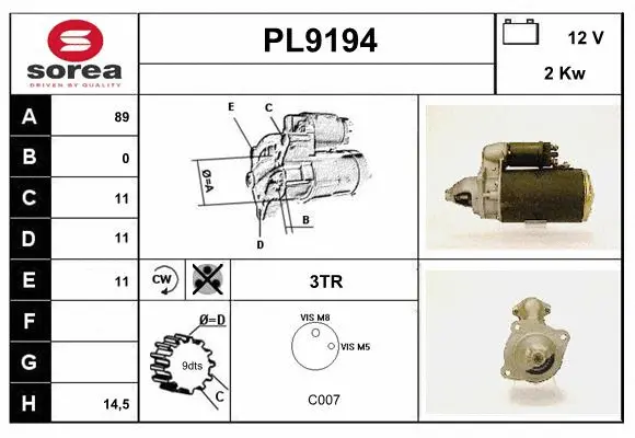 Starter (PL9194)