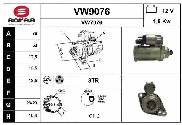Starter (VW9076)