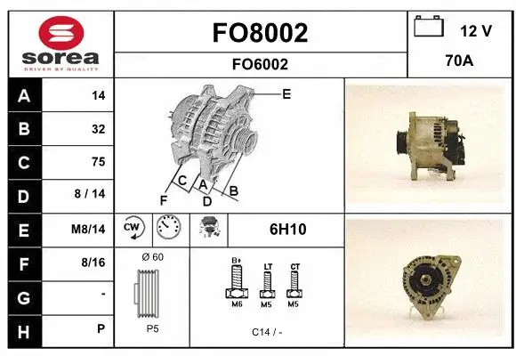 Alternator (FO8002)