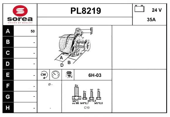 Alternator (PL8219)