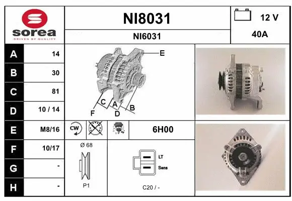 Alternator (NI8031)