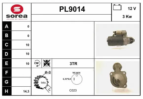 Starter (PL9014)