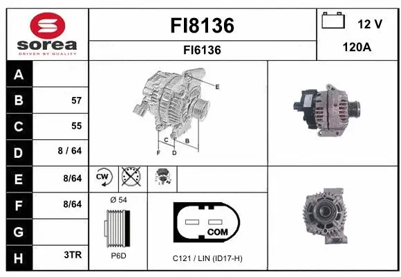 Alternator (FI8136)