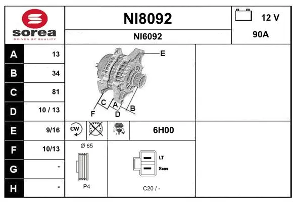 Alternator (NI8092)