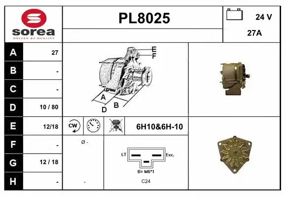 Alternator (PL8025)