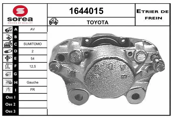 Brake Caliper (1644015)