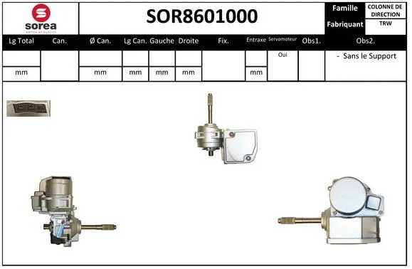 Steering Column (SOR8601000)