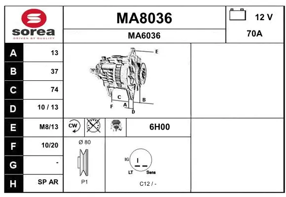Alternator (MA8036)
