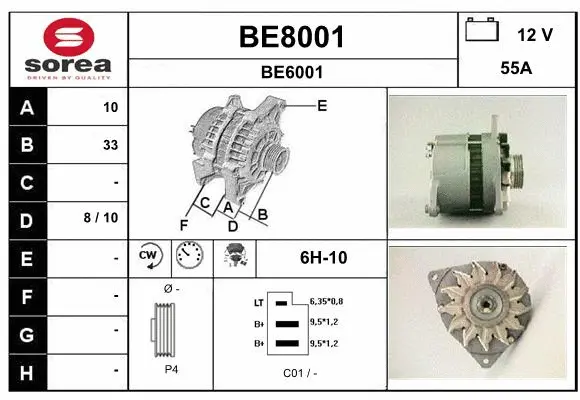 Alternator (BE8001)