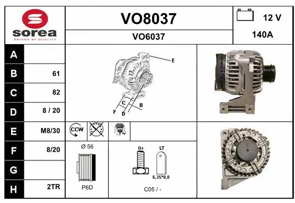 Alternator (VO8037)