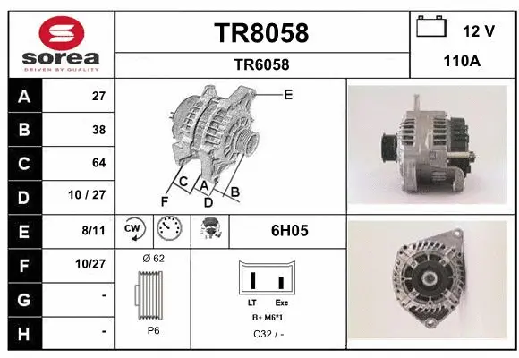 Alternator (TR8058)