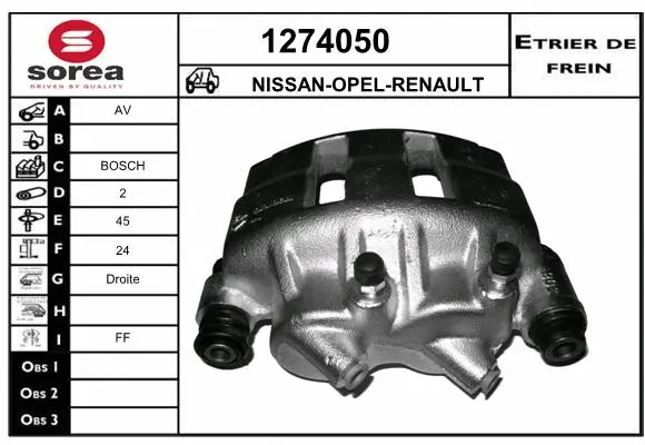 Brake Caliper (1274050)