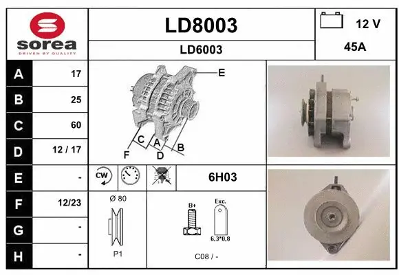 Alternator (LD8003)