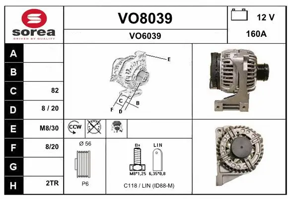 Alternator (VO8039)