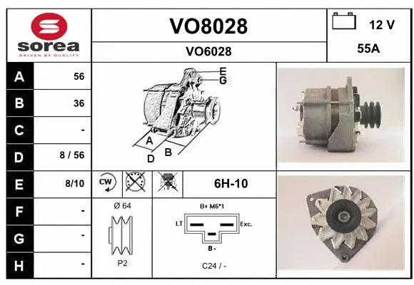Alternator (VO8028)