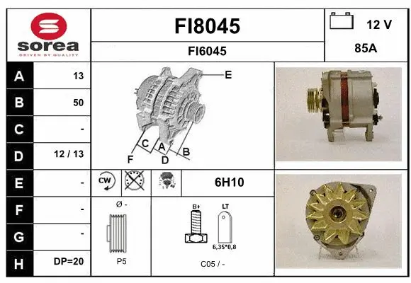 Alternator (FI8045)