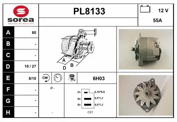 Alternator (PL8133)