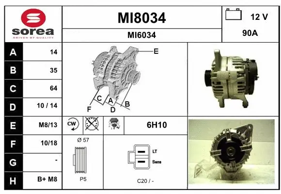 Alternator (MI8034)