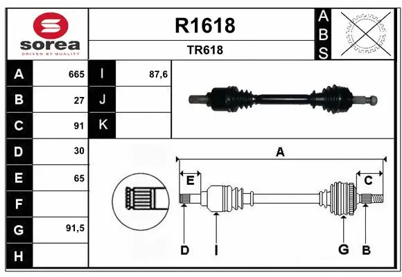 Drive Shaft (R1618)