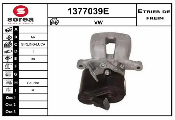 Brake Caliper (1377039E)
