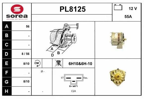 Alternator (PL8125)