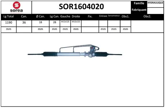 Steering Gear (SOR1604020)