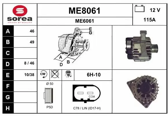 Alternator (ME8061)