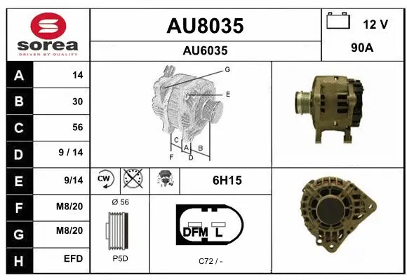 Alternator (AU8035)