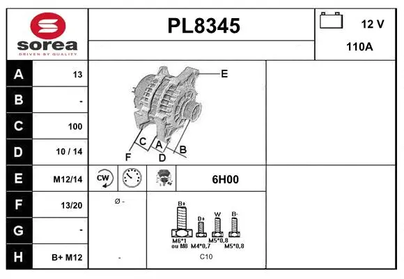 Alternator (PL8345)