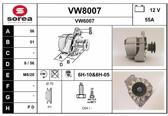 Alternator (VW8007)