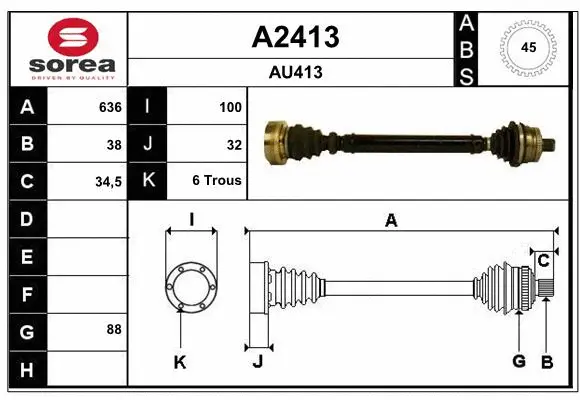 Drive Shaft (A2413)