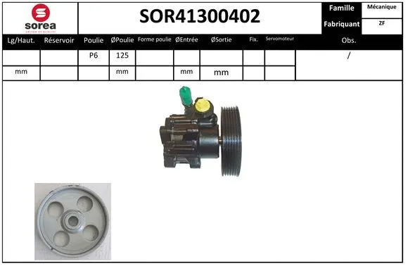 Hydraulic Pump, steering (SOR41300402)
