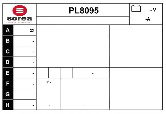 Alternator (PL8095)