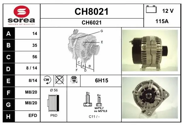 Alternator (CH8021)