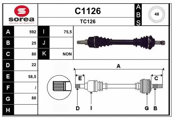 Drive Shaft (C1126)