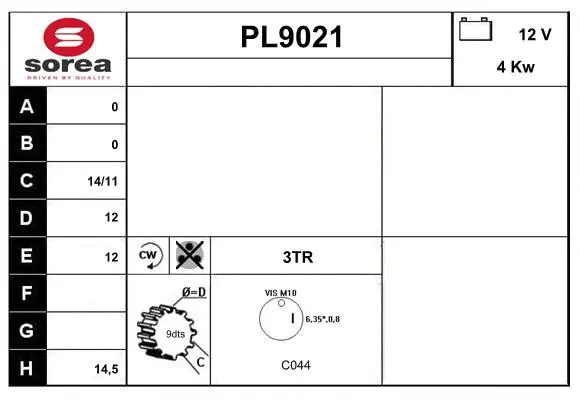Starter (PL9021)