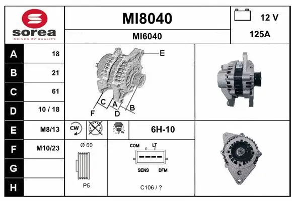 Alternator (MI8040)