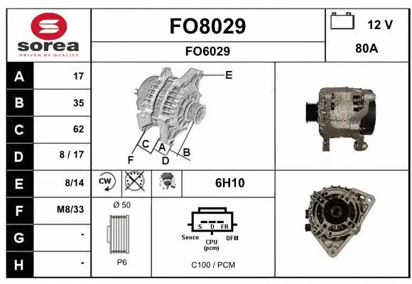 Alternator (FO8029)
