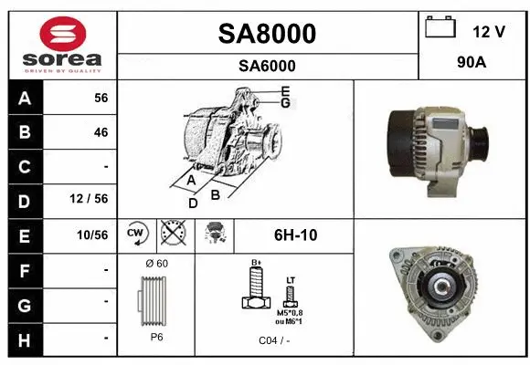 Alternator (SA8000)