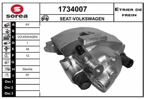 Brake Caliper (1734007)