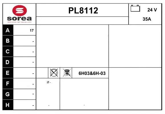 Alternator (PL8112)