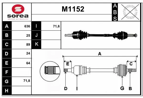 Drive Shaft (M1152)