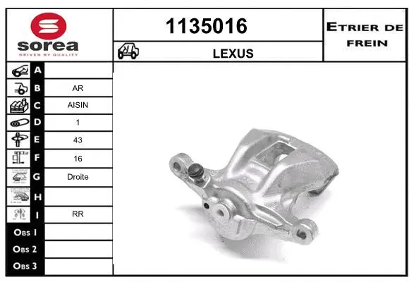 Brake Caliper (1135016)