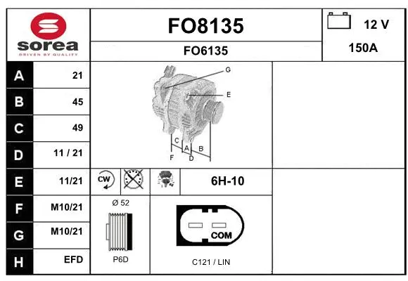Alternator (FO8135)
