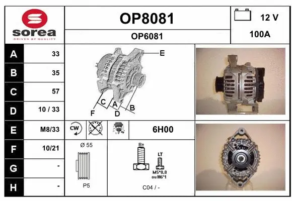 Alternator (OP8081)