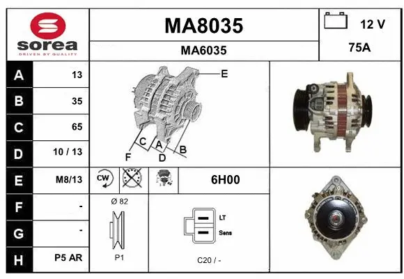 Alternator (MA8035)